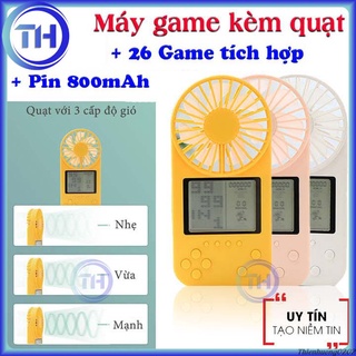 Máy chơi game kèm quạt gamefan f2 , Máy chơi game cầm tay 26 game dung lượng pin 800mAh