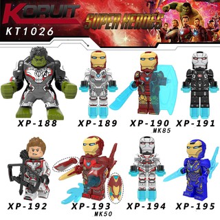 Minifigures Các Nhân Vật Siêu Anh Hùng Mẫu Mới Ra Iron Man MK50 MK85 Hulk KT1026