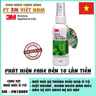Chai xịt khử mùi , diệt khuẩn ô tô 3m 12009