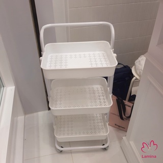 Xe đẩy 3 tầng spa có bánh xe đa năng, xe đẩy nhựa đủ màu bền đẹp