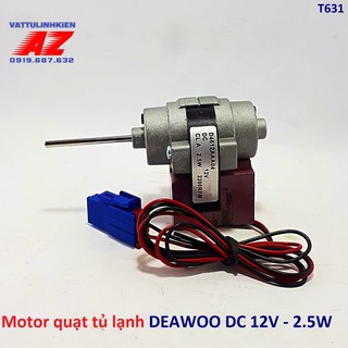 Motor quạt tủ lạnh DC12V - 2.5W trục 3mm