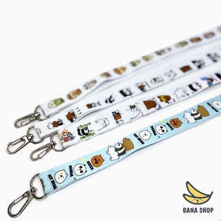 Dây đeo thẻ dài ba anh em gấu Chúng tôi là gấu bare cute