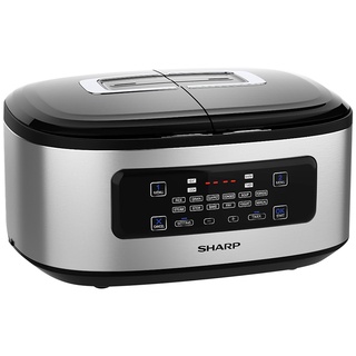 [Mã ELHADEV giảm 4% đơn 300K] Nồi đôi đa năng Twin Cooker Sharp KN-TC50VN-SL 1.8L - Hàng Chính Hãng