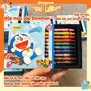 Bộ hộp màu sáp Doremon 10 màu Colokit