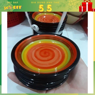 [Rẻ vô địch]  Đĩa tương nhỏ chấm gia vị- Đĩa tương nhỏ mẫu đa sắc - Sang trọng - Tiện dụng