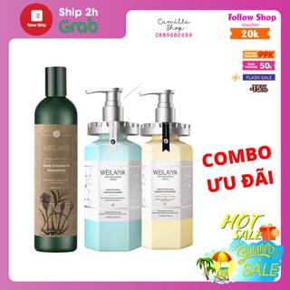 Combo dầu gội gừng và cặp gội xả nấm truffles weilaiya