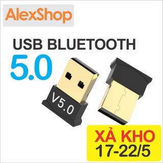 XÃ KHO  USB Bluetooth 5.0 Dành cho PC hoặc Laptop Nhỏ Gọn Công Suất Cao (Win 10/11)