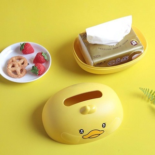 ♡ Hộp Đựng Khăn Giấy Để Bàn Hình Chú Vịt Đáng Yêu ▍MOON