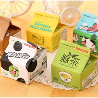 Giấy note hình hộp sữa (Hoạ tiết vị sữa) - 300 tờ - Ghi chú nhanh