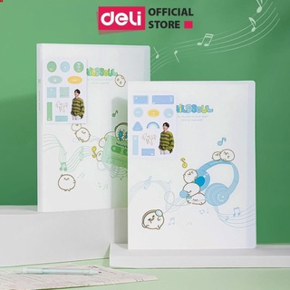 File lá học sinh phiên bản Vương Nguyên YYDL Deli - Khổ A4 30/40 lá hình âm nhạc - 1 chiếc - 72747 / 72748 .