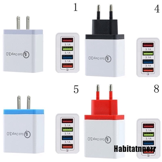 Củ Sạc Nhanh 3a 4 Cổng Usb 3.0 Tiện Dụng Mang Theo Du Lịch