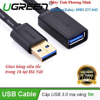 Cáp nối dài USB 3.0 cao cấp dài 1m chính hãng UGREEN 10368