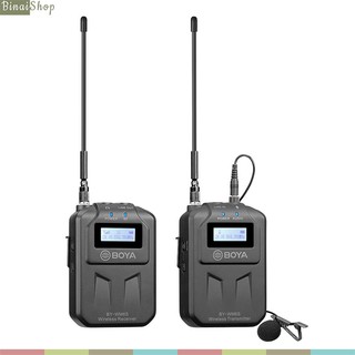 [Mã ELHACE giảm 4% đơn 300K] Micro Thu Âm Không Dây UHF Cho Điện Thoại, Máy Ảnh, Máy Quay Boya BY-WM6S