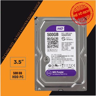 Ổ cứng Chuyên dụng Camera 500G tím Nk - Bảo hành 12 tháng