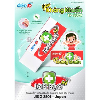 Gôm Kháng Khuẩn ION Bạc AG+ Điểm 10 TP-E029 (Vỉ 1 Cục)
