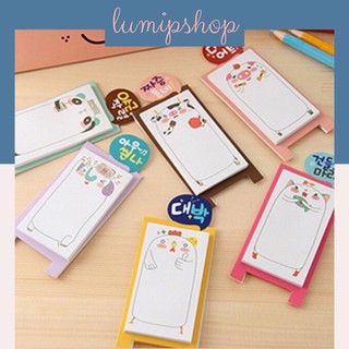 Giấy note sticky Hàn Quốc giấy ghi chú hình động vật xinh xắn dễ thương