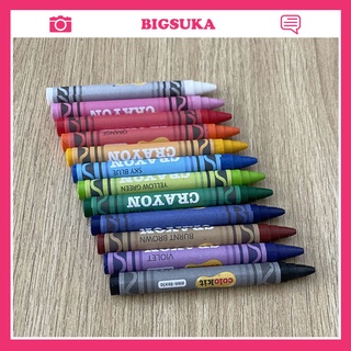 Bút sáp màu Thiên Long 12 màu hữu cơ cho bé CR-C016 BIGSUKA