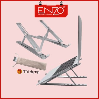Giá đỡ laptop stand nhôm hỗ trợ tản nhiệt có thể gấp gọn chỉnh độ cao để laptop, ipad, macbook, surface