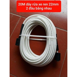 20M - Dây Rửa Xe Cao Áp Hai Đầu Bằng nhau ren 22mm