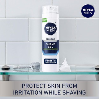 Gel cạo râu cho da nhạy cảm NIVEA FOR MEN Sensitive Shaving Gel 198g (Mỹ)