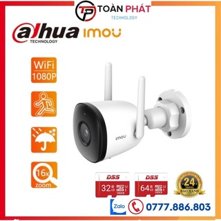 Camera wifi imou F22P Ngoài trời có màu về ban đêm, Camera an ninh giá rẻ của Dahua