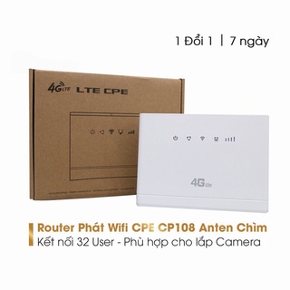 Bộ phát Wifi từ sim 3G/4G LTE 4G CPE – CP108 tốc độ 300Mbps - Hỗ Trợ 32 User