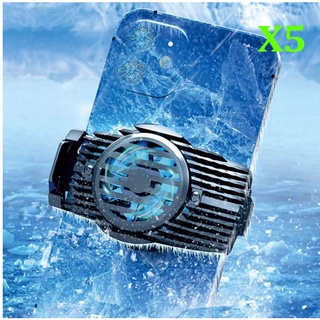 Quạt tản nhiệt gaming bằng kim loại có cáp cho điện thoại di động làm mát cực nhanh X5 Shalla