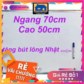 Bảng mica, bảng fooc trắng 50 x 70cm viết bút lông viền nhôm tặng kèm 1 bút viết bảng