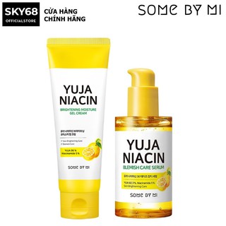 Combo Serum + Kem Dưỡng Ẩm, Trắng Da Chiết Xuất Quả Thanh Yên Some By Mi Yuja Niacin 30 days (Serum + Kem)