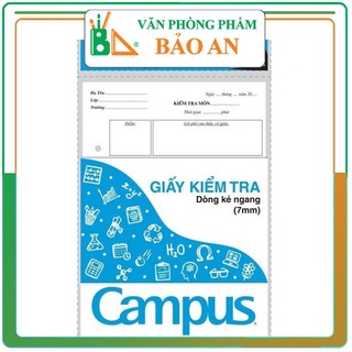 Giấy Kiểm Tra Campus TP-BR70G-2 ( Xanh Dương)