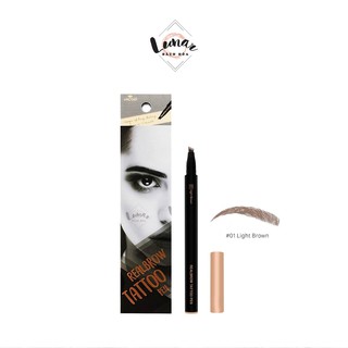 Bút Kẻ Mày Phẩy Sợi Vacosi Nâu Sáng VM14 No.01 Natural Real Brow Tattoo
