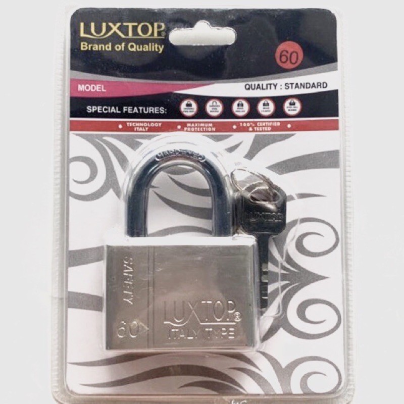 Ổ khoá LUXTOP 6 phân chìa khoá vuông solex
