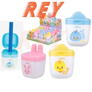[Giao hoả tốc] COMBO 3 cái chuốt gọt bút chì Deli có ngăn đựng rác R01300