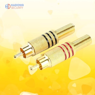 Jack AV-RCA lò xo vặn vít đỏ đen, gia công chuẩn đẹp (Giá 1 chiếc)
