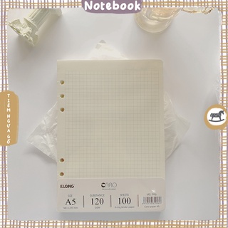 Giấy refill Binder A5 6 lỗ Ruột sổ còng Klong 200 trang 120GSM - MS 996