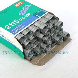 Kim bấm Max Staples 2115 ¼-5M 5000 Staples Codes no. Ms93123 sử dụng cho máy Max HD 88R HD88R