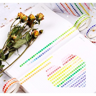 WASHI TAPE 7mm - Băng keo trang trí 7*5 mm