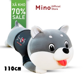 Gấu Bông To Khổng Lồ Giá Rẻ Cute Husky Black Love MINO STORE TH89