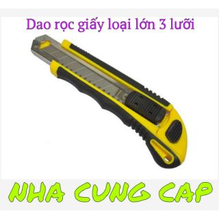 (GIÁ HỦY DIỆT) DAO RỌC GIẤY LỚN LOẠI 3 LƯỠI