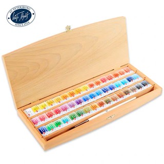 Màu nước White nigths ST.Petersburg Nevskaya Palitra watercolours 12, 24, 36, 48 màu bản wooden box