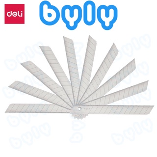 [Ship hỏa tốc] Hộp 10 Lưỡi Dao Rọc Giấy Nhỏ DELI | E2012 - ByLy Store