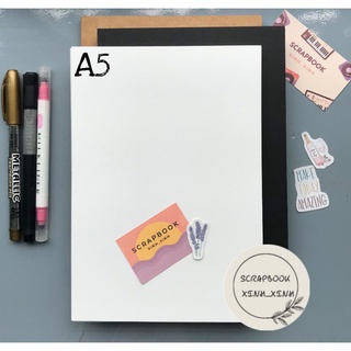 Giấy bìa A5 10 tờ nâu/trắng/đen định lượng 260gsm và 370gsm