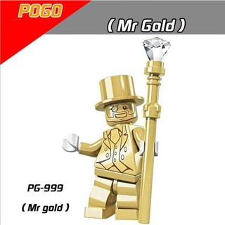 Minifigures Nhân Vật Mr Gold Mạ Crom Bóng PG999