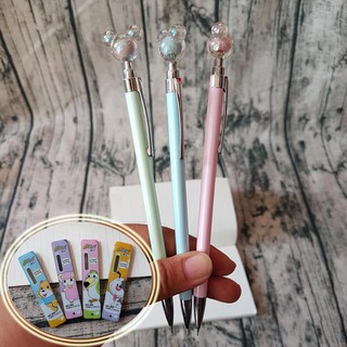 HCM -Bút chì bấm đầu Mickey xà cừ kèm hộp ngòi bút chì