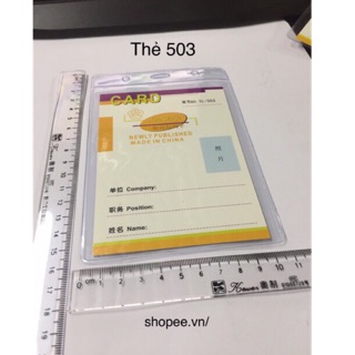Combo 50 bộ thẻ đeo 503 (thẻ + dây)