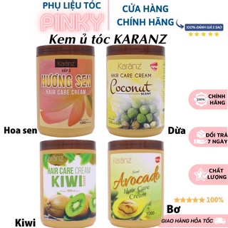 Hấp Ủ Karanz siêu mềm mượt Hương Trái Cây Sen  Kiwi  Bơ Dừa 1000ml giữ mùi thơm lâu