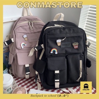 Balo đi học Mars Society chất dù đẹp ♥️ Tặng kèm sticker ♥️- CÓ SẴN (ver 2)