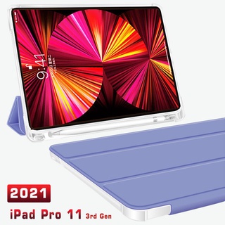 Bao Da Nắp Gập Từ Tính Kèm Ngăn Đựng Bút Kèm Giá Đỡ Đứng Sang Trọng Cho 2021 Ipad Pro 11 Ipad Pro 11 3rd Ốp