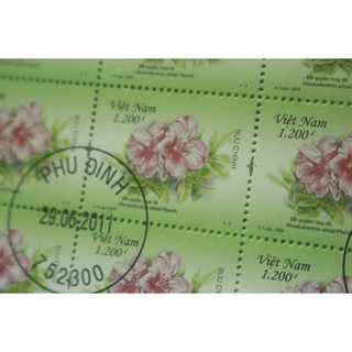 Tem sưu tập Tem CTO Việt Nam Hoa Đỗ Quyên