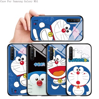 Samsung Galaxy M31 M51 M21 M62 F62 M10 M30 M30S Cho Ốp lưng điện thoại In Hình Cartoon Doraemon Cat